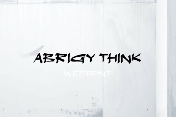 Abrigy Think: A Bold Display Font for Web Design
