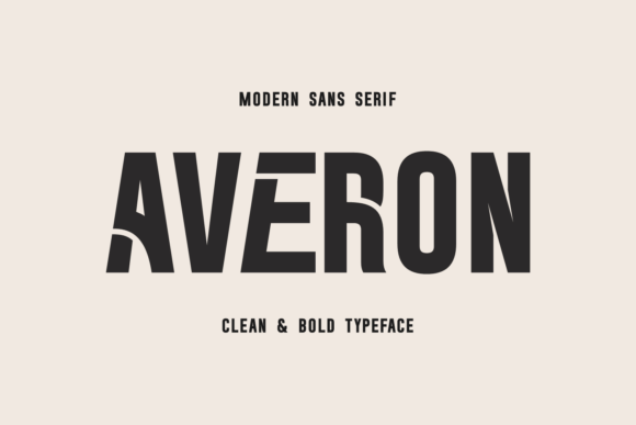 Averon: A Bold Sans Serif Typeface for Editorial Impact
