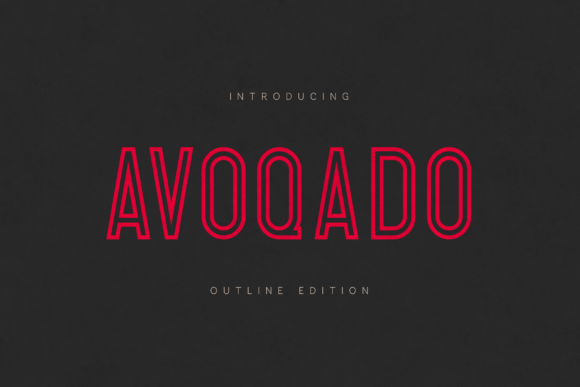 Avoqado Outline Edition Typeface for Editorial Design