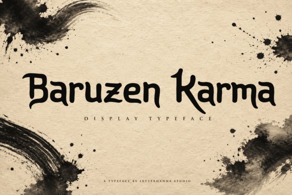 Baruzen Karma: The Bold Display Font Your Designs Need
