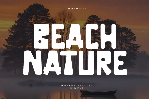 Beach Nature Font for Bold Web Headlines