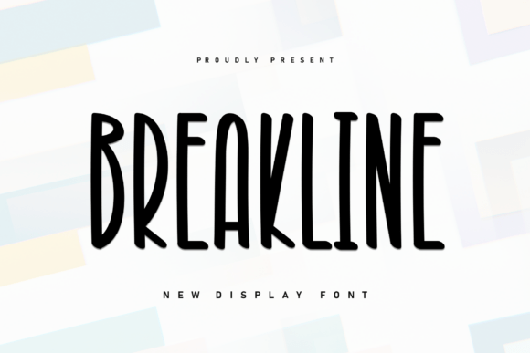 Breakline Font for Modern Craft Designs