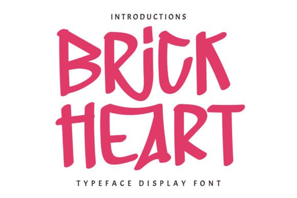 Brick Heart Font for Cozy Brand Identity