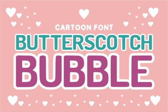 Butterscotch Bubble Typeface for Editorial Design