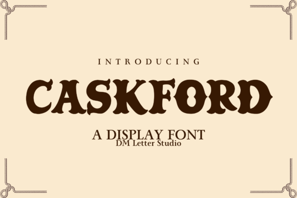 Caskford: The Vintage Western Font for Bold Branding