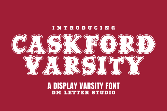 Caskford Varsity Typeface for Bold Branding
