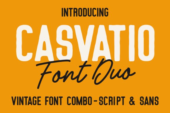 Casvatio Duo Font for Modern Web Design