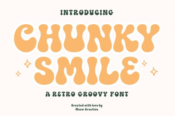 Chunky Smile Font for Retro Craft Branding
