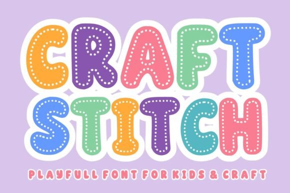 Craft Stitch: A Playful Display Font for Makers