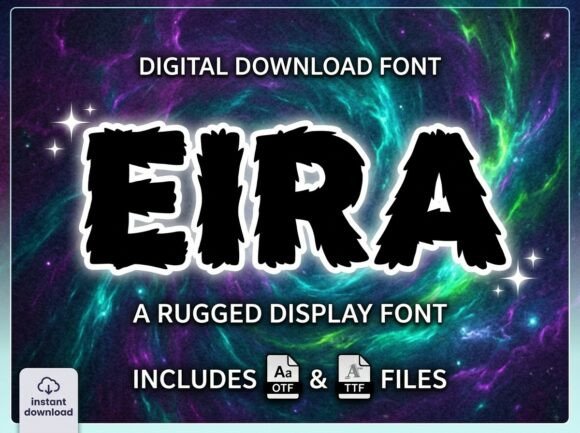 Eira: A Bold Display Font for Mythical Branding