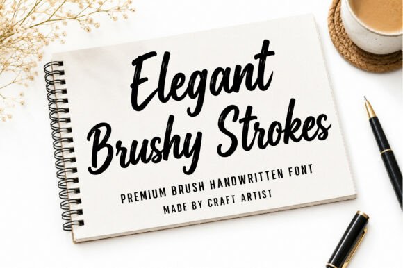 Elegant Brushy Strokes: A Modern Script Typeface Review