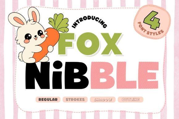 Fox Nibble: The Perfect Chunky Display Font for Crafters