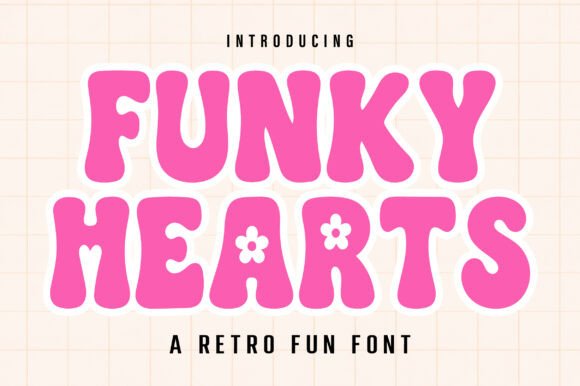 Funky Hearts Font for Playful Handmade Designs