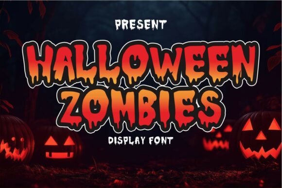 Halloween Zombies: A Spooky Display Font for Designers