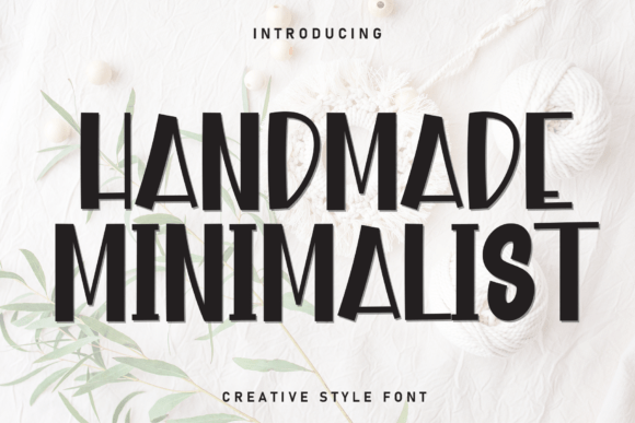 Handmade Minimalist Font for Modern Makers