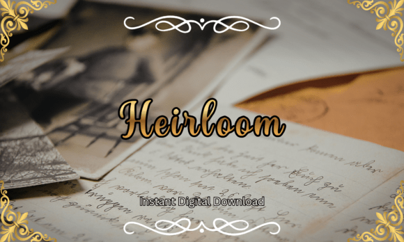 Heirloom Font for Elegant Editorial Design