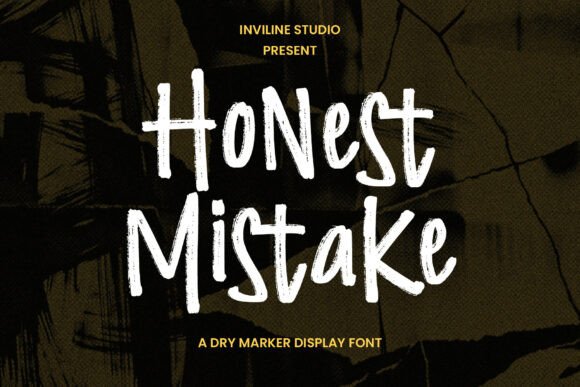 Honest Mistake Font for Authentic Handmade Branding