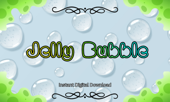 Jelly Bubble Font for Editorial Design