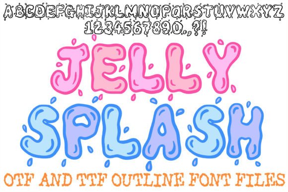 Jelly Splash Font for Editorial Design