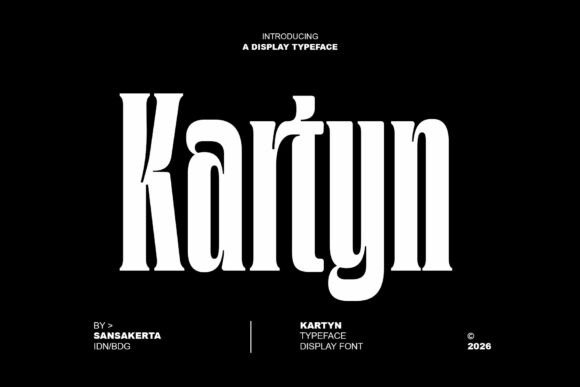 Kartyn: A Gothic Cinematic Display Font for Bold Brands