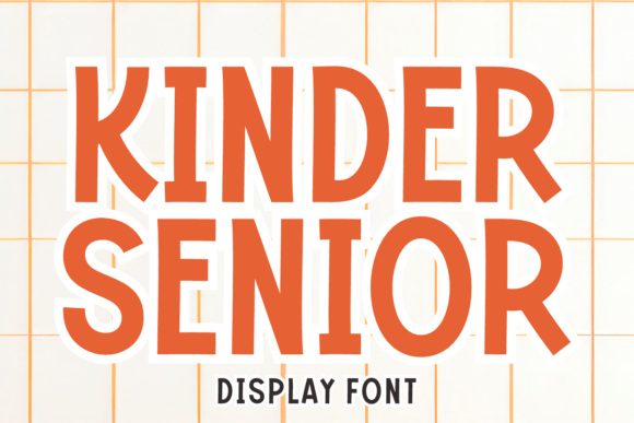 Kinder Senior Font for Festive Campaign Design