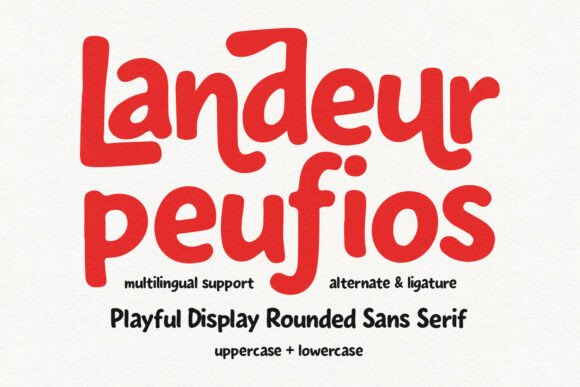 Landeur Peufios: A Joyful Typeface for Editorial Design