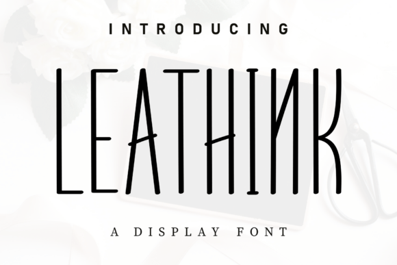 Leathink: A Handwritten Typeface for Editorial Design