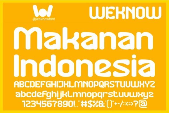 Makanan Indonesia: The Futuristic Display Font Review