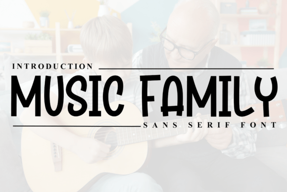 Music Family Typeface for Web Design