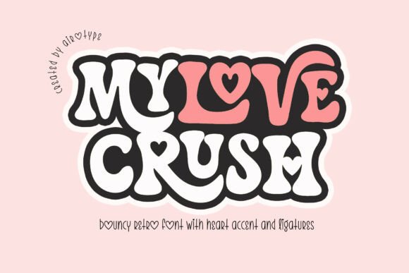 My Love Crush: A Retro Display Font for Web Design