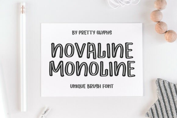 Novaline Monoline: A Modern Display Font for Editorial Design
