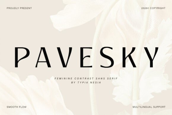 Pavesky Font for Elegant Craft Branding