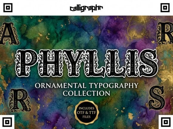 Phyllis Font: A Decorative Typeface for Makers