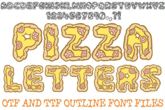 Pizza Letters: A Playful Display Typeface for Editors