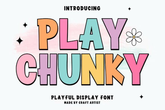 Play Chunky: A Bold Display Font for Modern Editorial Design