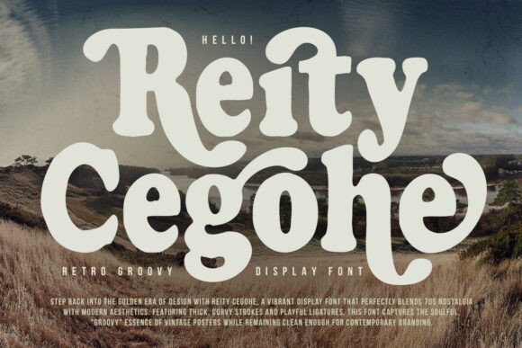 Reity Cegohe: A Retro Display Font for Modern Web Design