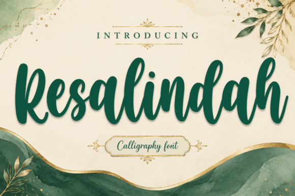 Resalindah: The Elegant Script Font for Makers
