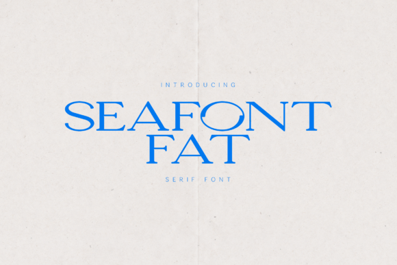 Seafont Fat Typeface for Bold Web Design