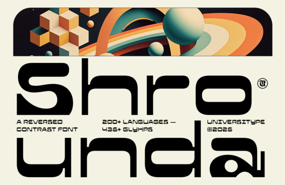 Ut Shrounda: The Display Font for Bold Brands