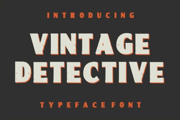 Vintage Detective Typeface for Bold Branding