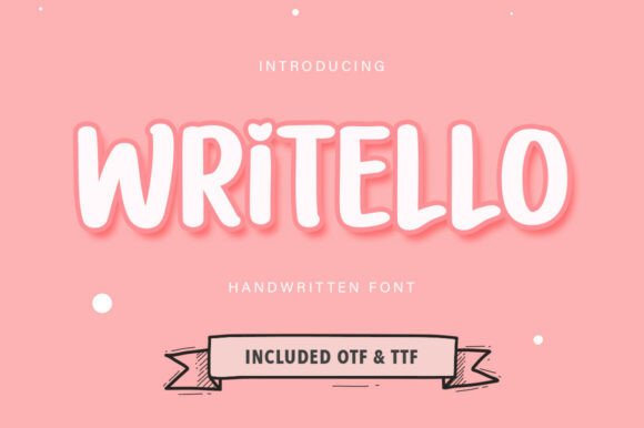 Writello Typeface for Cheerful Web Design